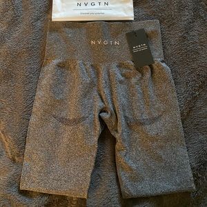 NVGTN black speckled seamless leggings size small